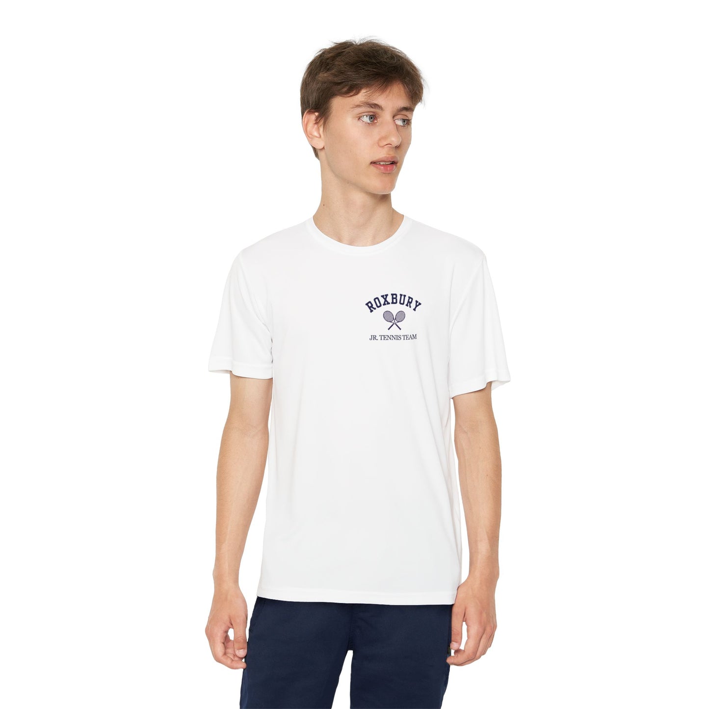 Roxbury  Jr. Tennis Team Youth Athletic Performance Tee
