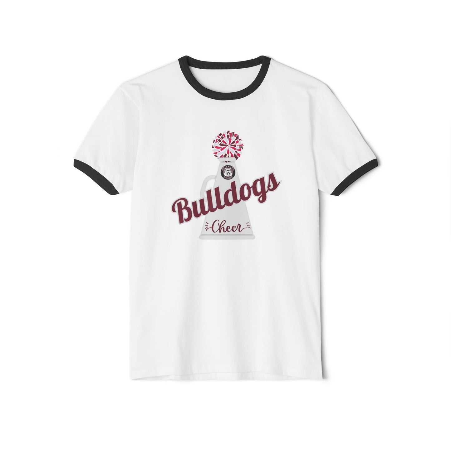 Bulldogs Cheer Unisex Cotton Ringer T-Shirt