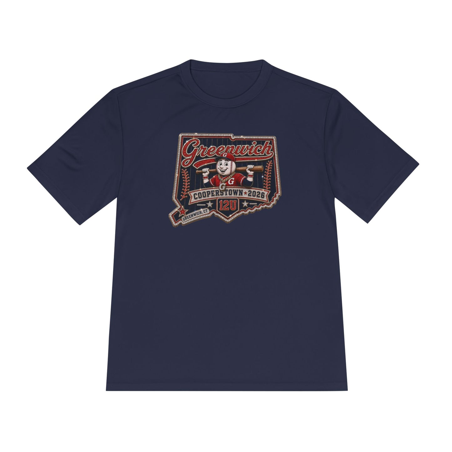 Greenwich Cooperstown Original Pin Performance ADULT Competitor Tee