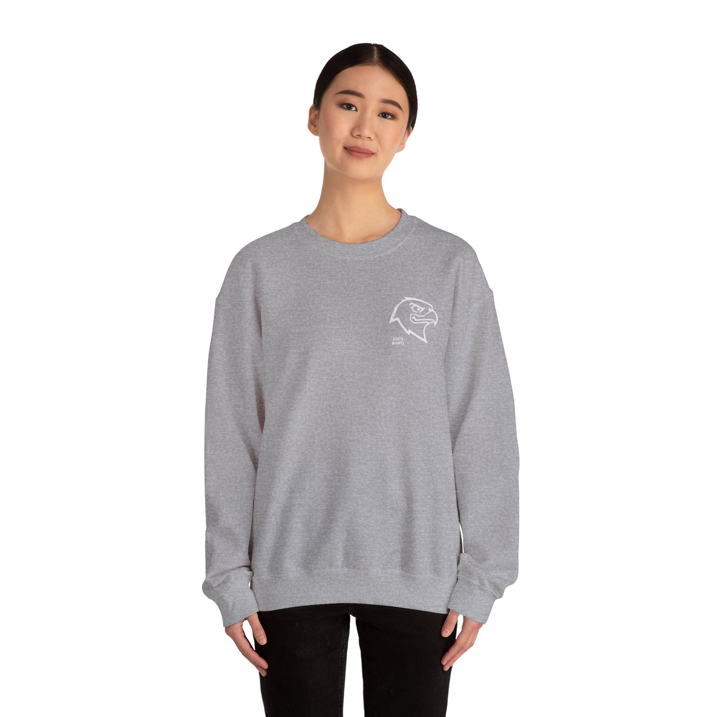 NMS Hawks Cozy Adult Collegiate Sweatshirt, Unisex Crewneck