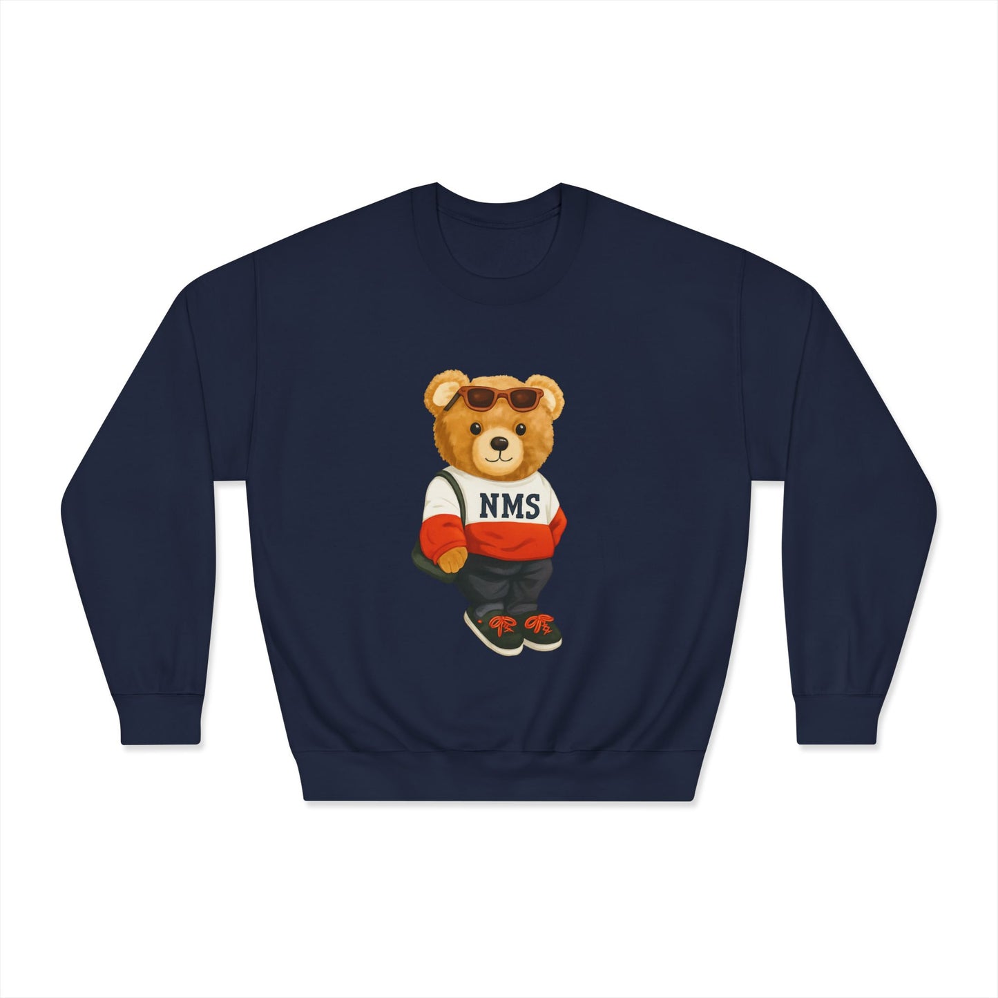 NMS Casual Bear Graphic Crewneck Sweatshirt ADULT