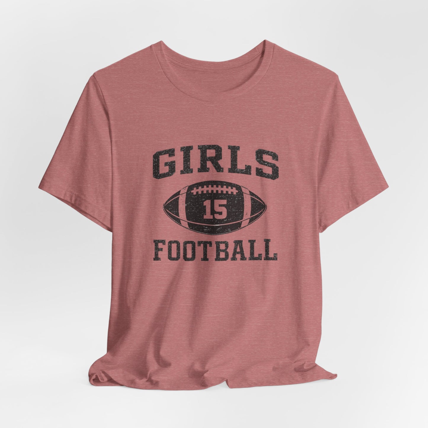 Girls Football Tee — 'Girls 15' Vintage Football Jersey Shirt Jennifer Aniston Friends