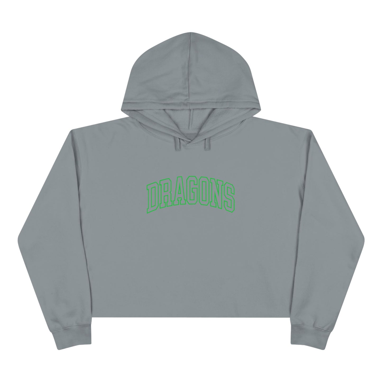 Welsh Valley Dragons Graphic Crop Hoodie for Trendy Young Adults