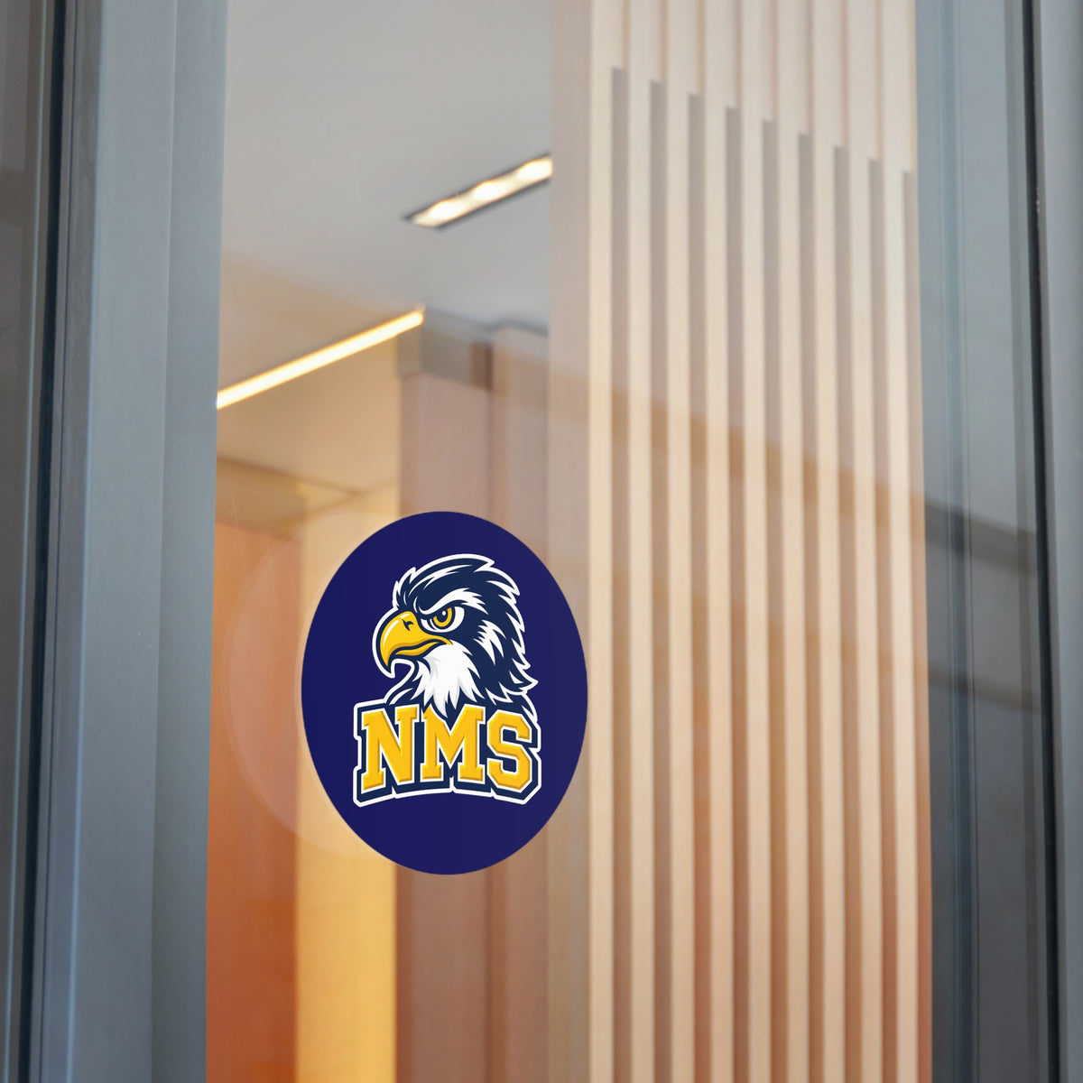 North Mianus Hawks Circle Sticker