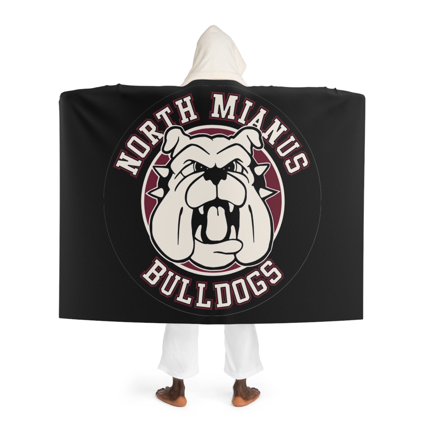 Bulldogs hooded blanket