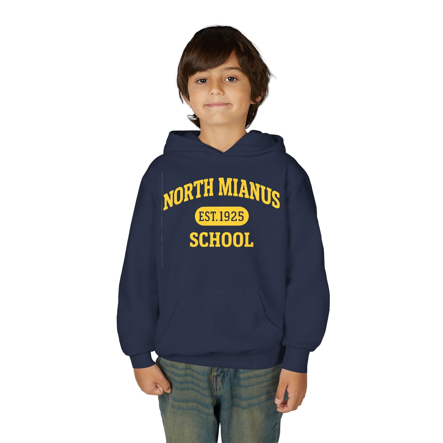 North Mianus School Youth Hoodie — Est. 1925 Retro Campus Sweatshirt