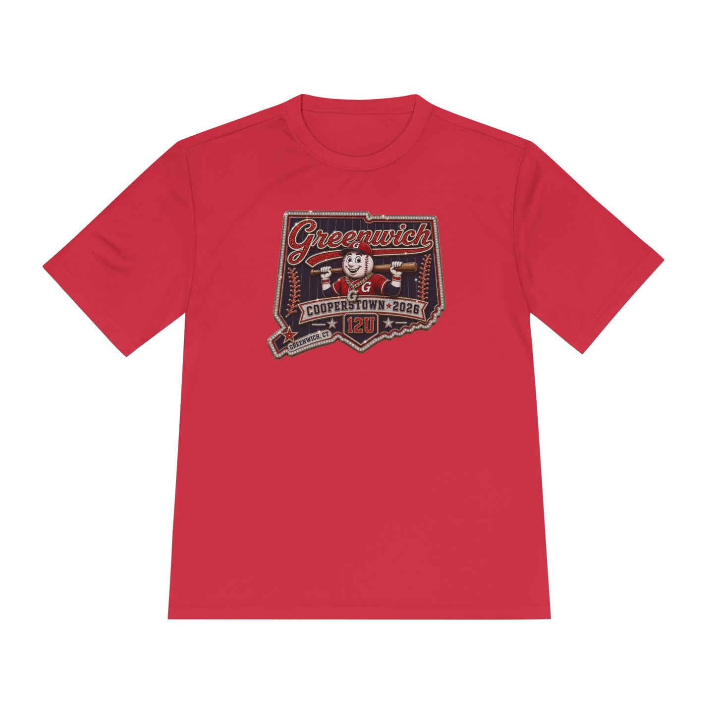 Greenwich Cooperstown Original Pin Performance ADULT Competitor Tee