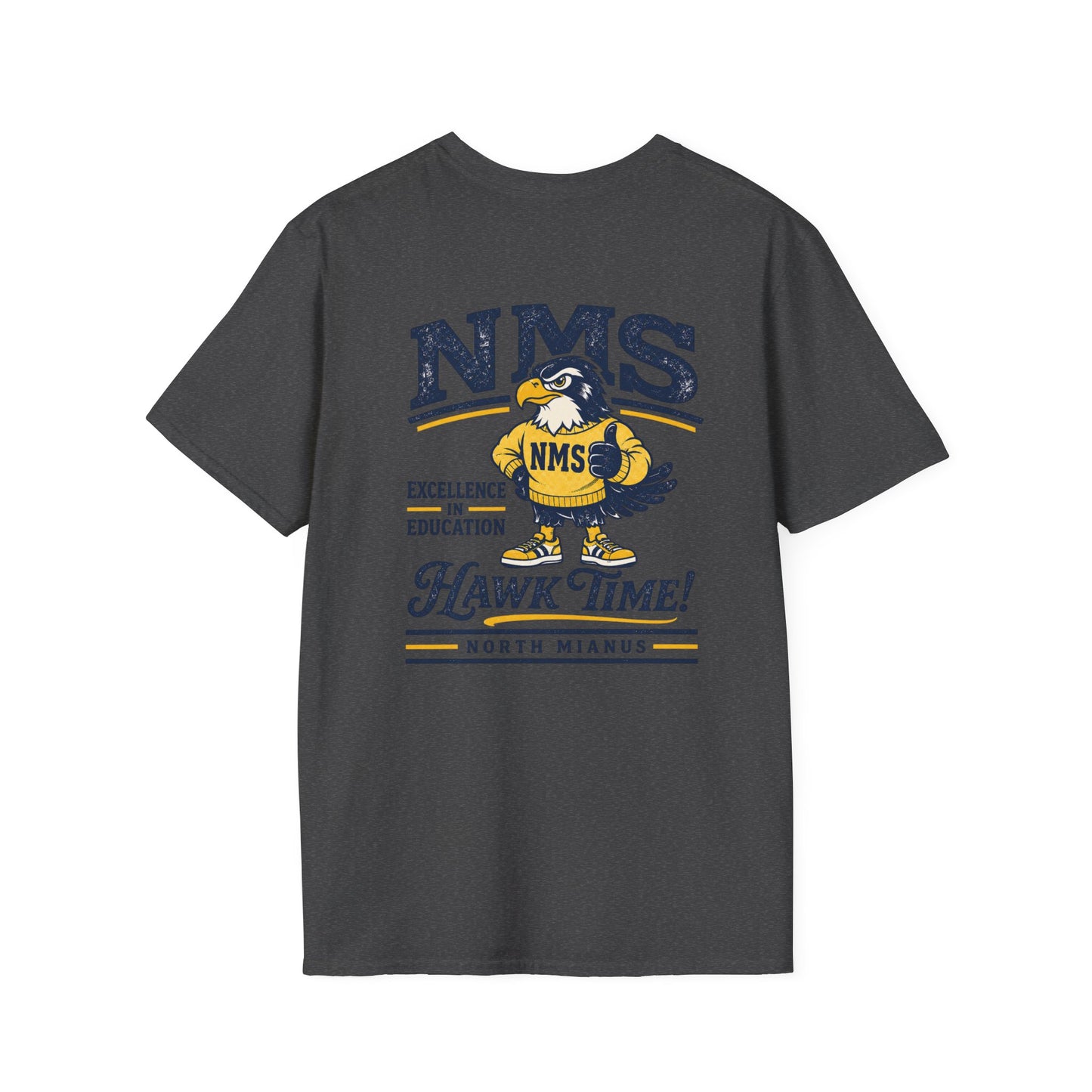 NMS HAWK Logo Gildan Soft ADULT T-Shirt