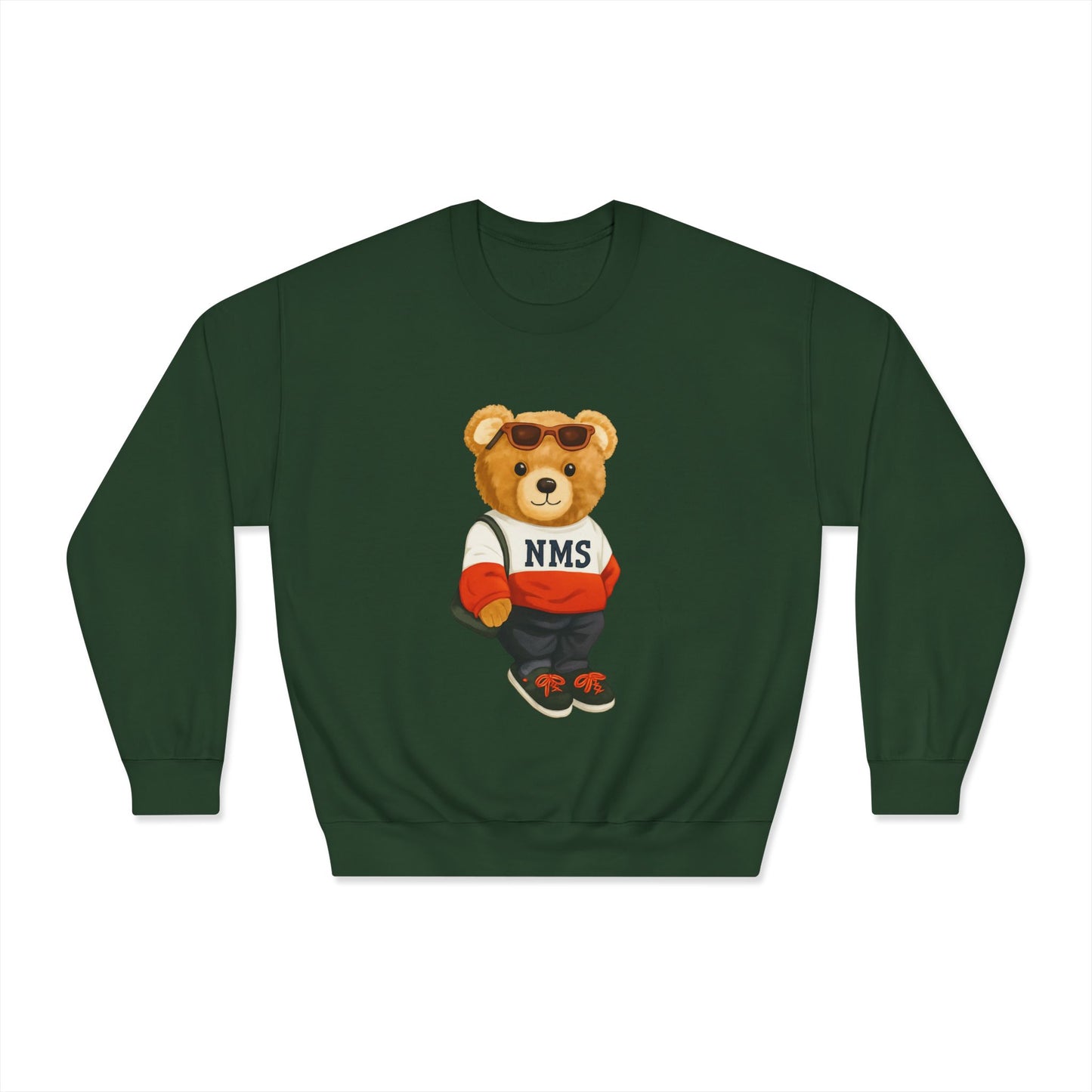 NMS Casual Bear Graphic Crewneck Sweatshirt ADULT