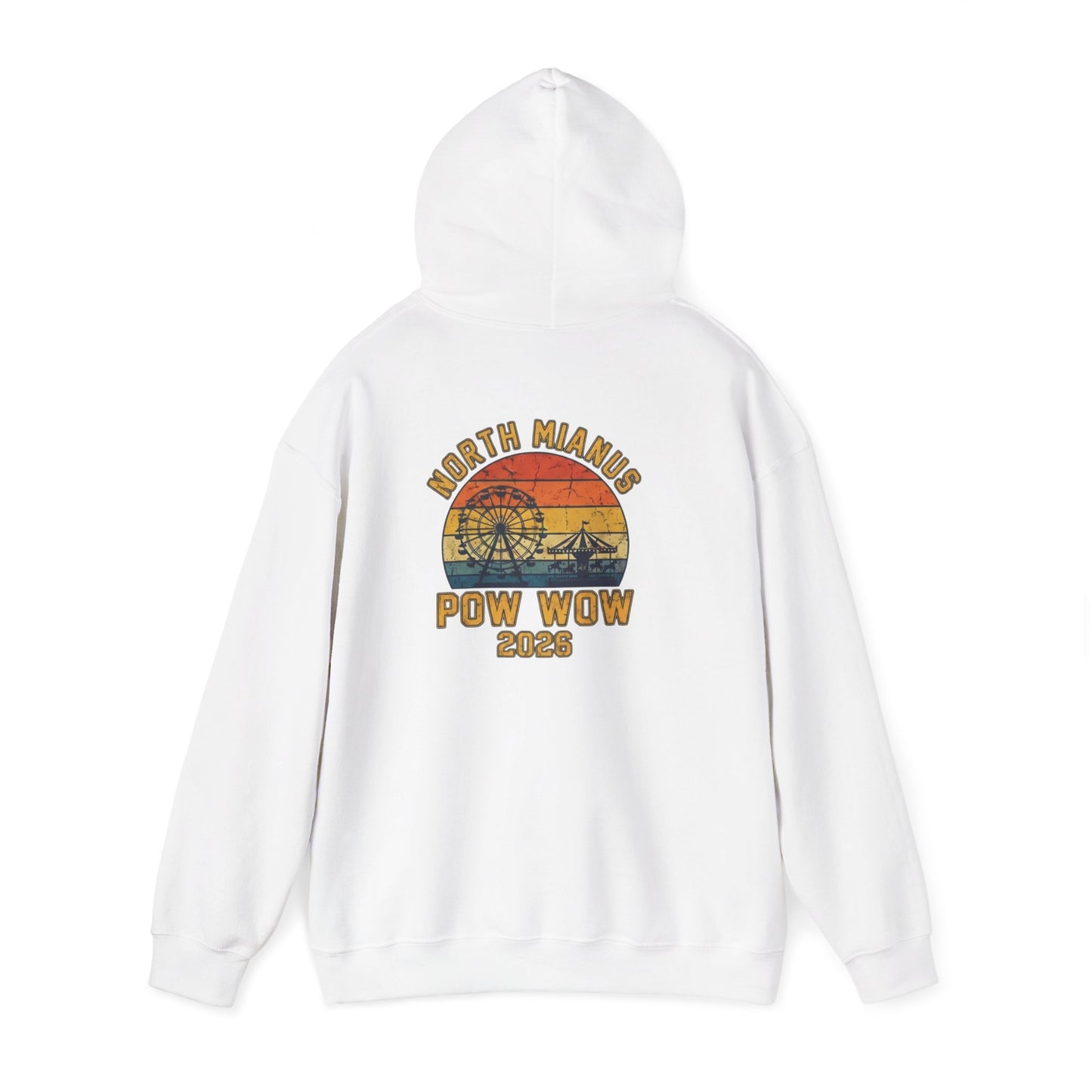 5XL Pow Wow 2023 Hoodie — North Sands Vintage Sunset Hooded Sweatshirt
