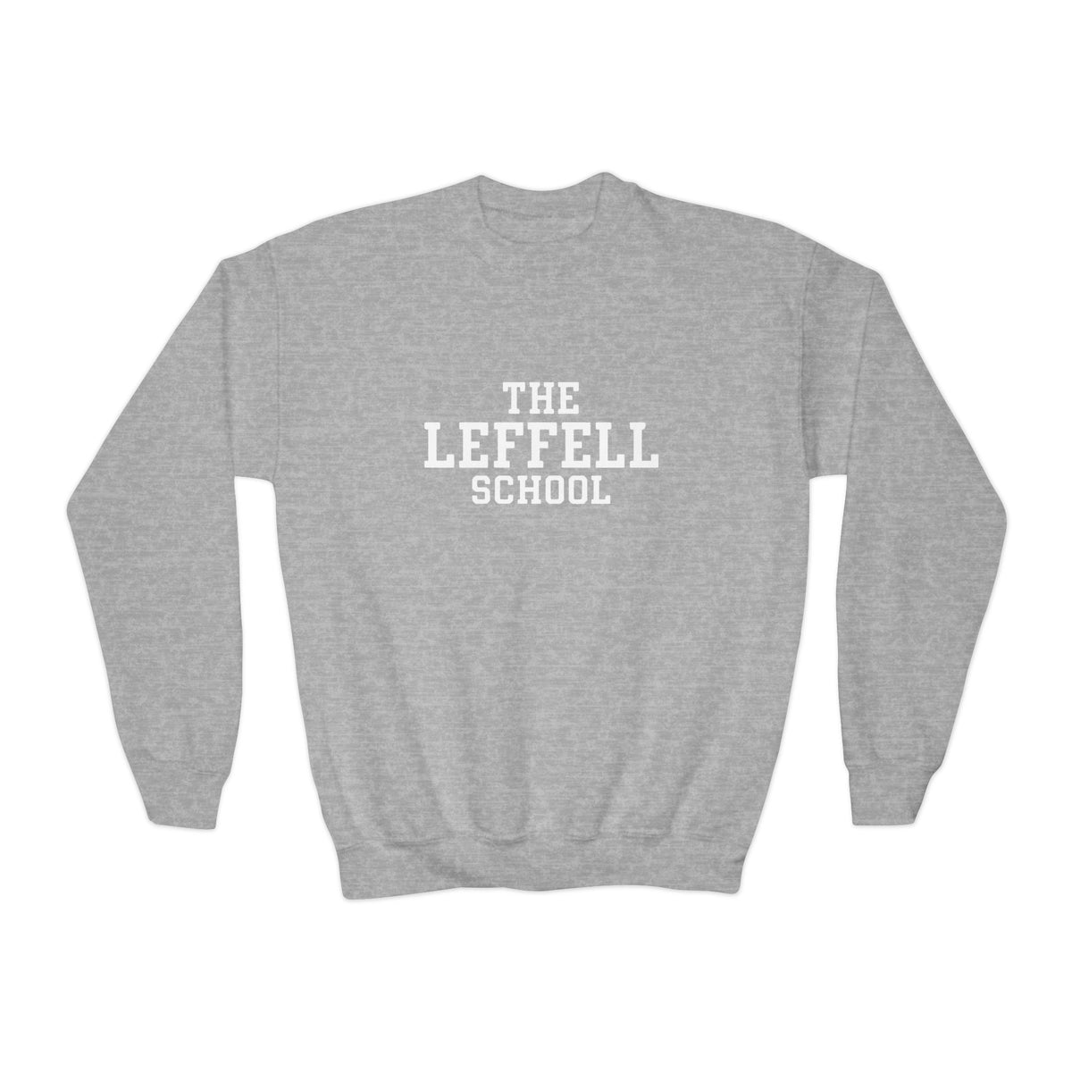 The Leffell School Collegiate Collection Youth Crewneck Sweatshirt