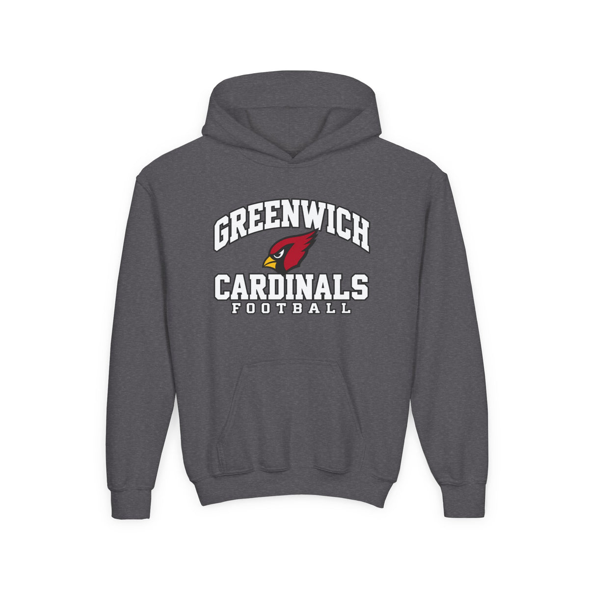 Greenwich Cardinals Football Youth Hoodie