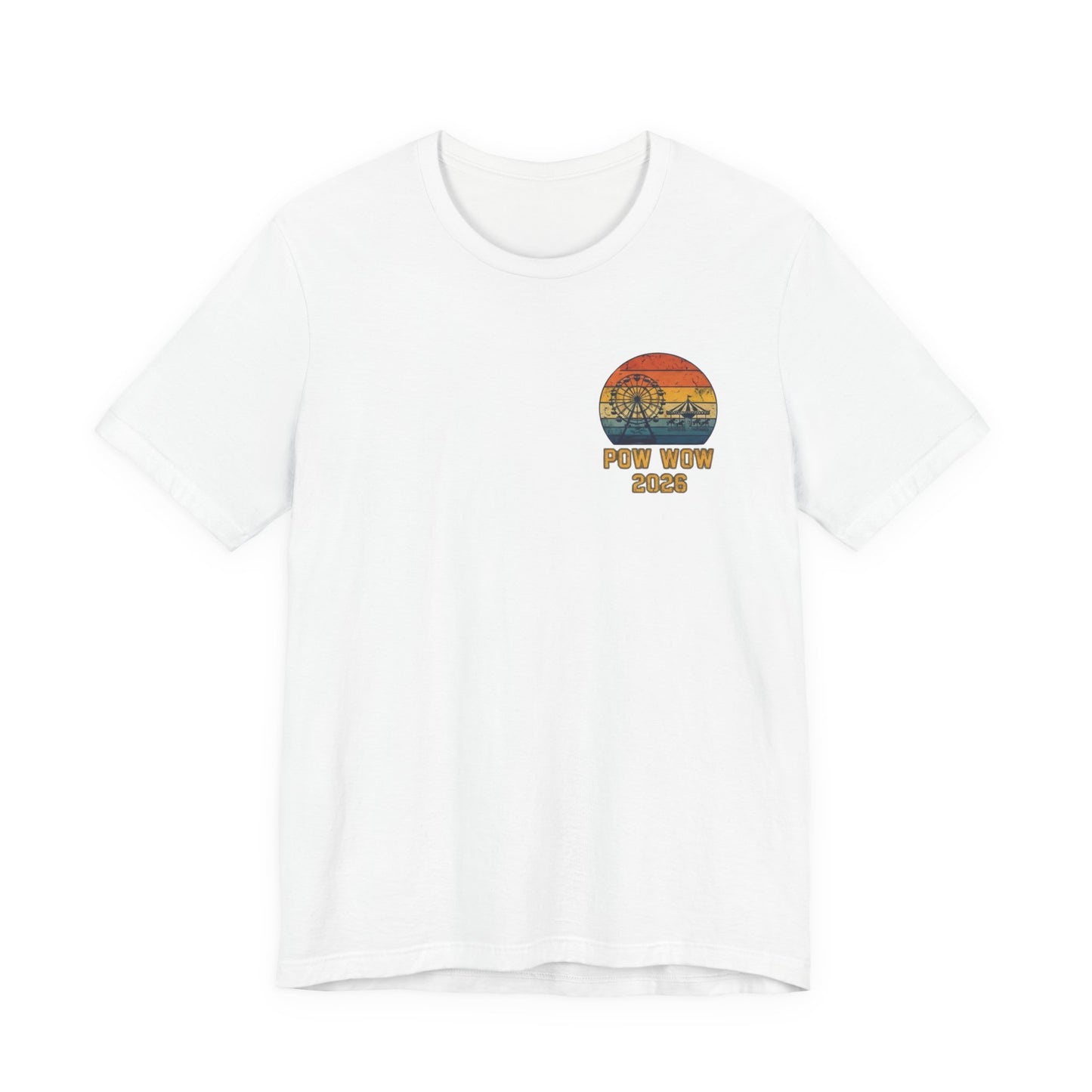 Pow Wow 2026 T-Shirt — North Mianus Vintage Sunset Tee