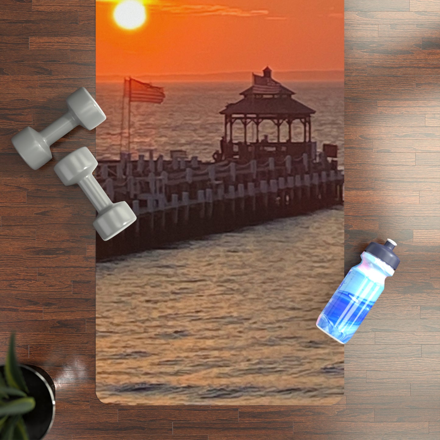 Sunset Rubber Yoga Mat