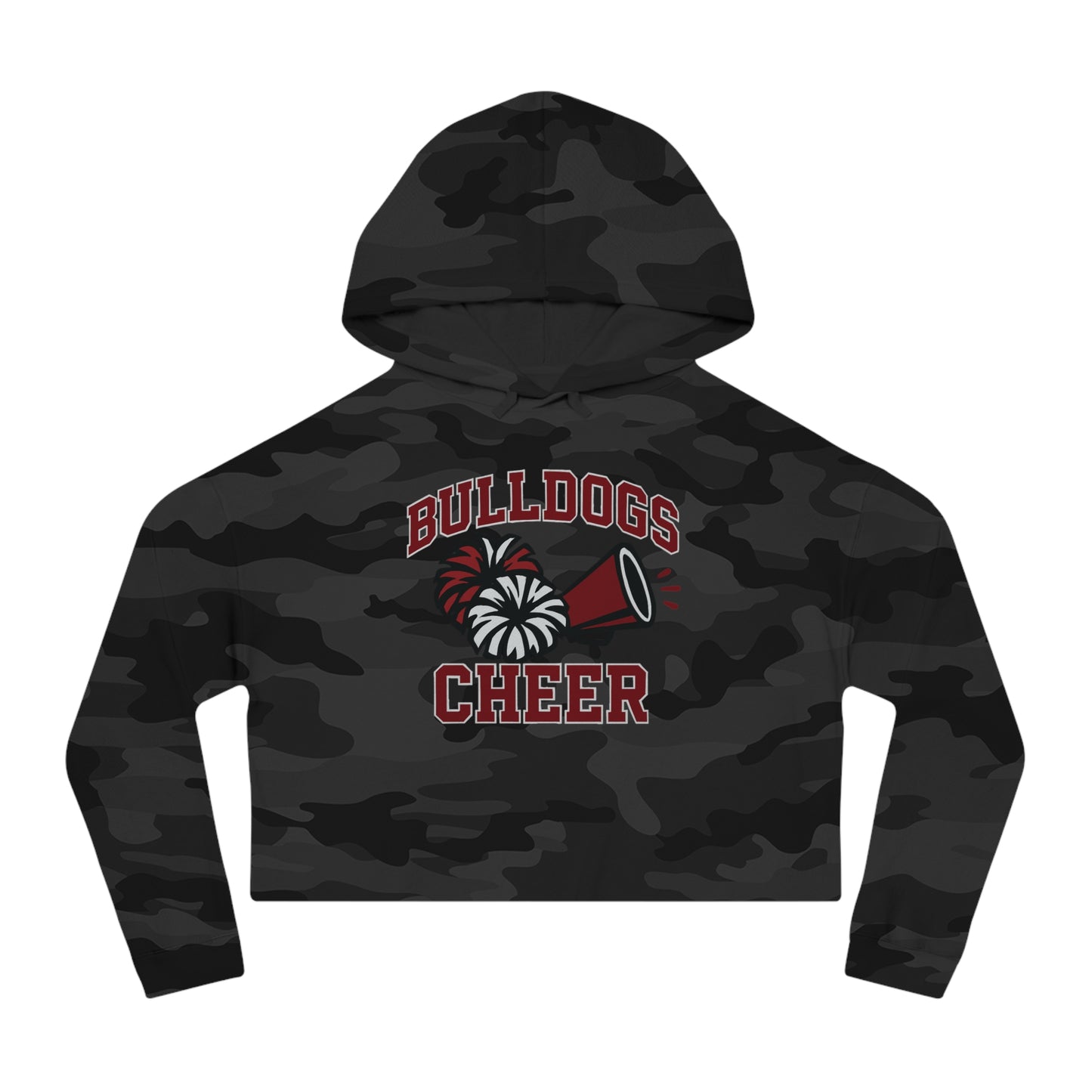 Bulldogs Cheer Crop ADULT Sweatshirt