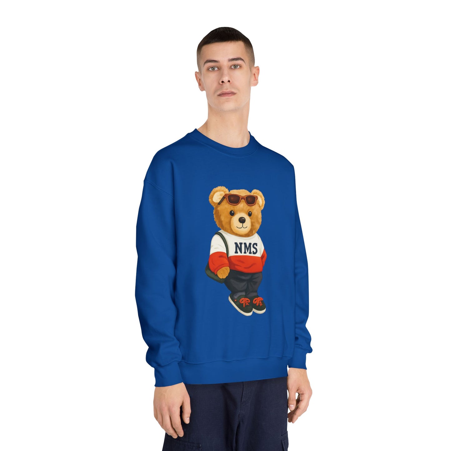 NMS Casual Bear Graphic Crewneck Sweatshirt ADULT