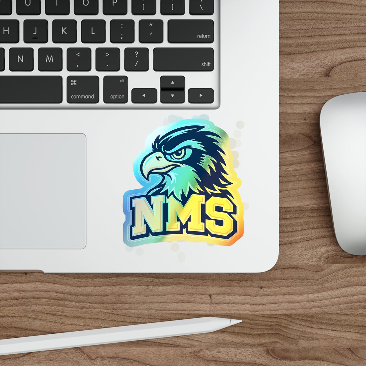 North Mianus Hawk Holographic Die-cut Stickers