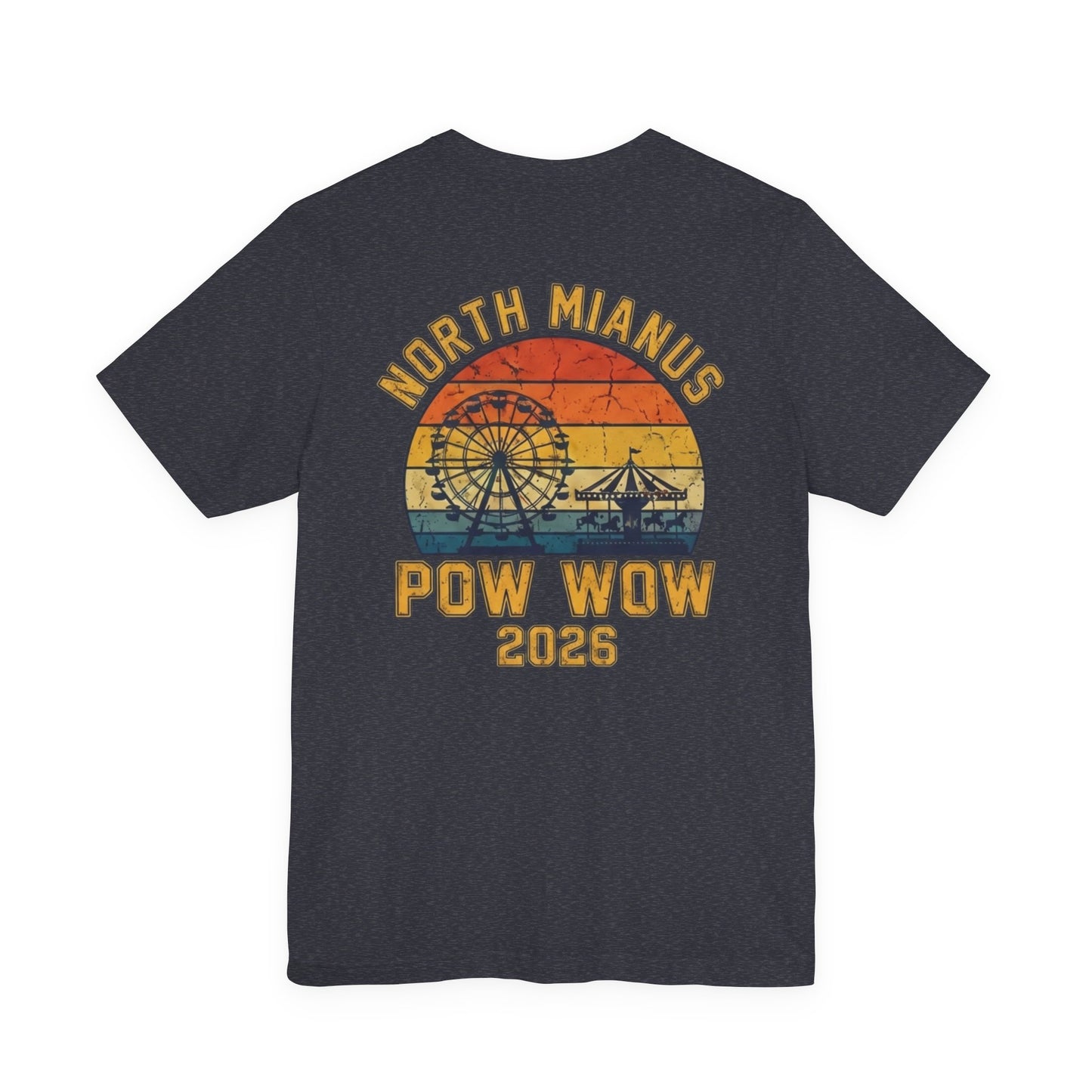 Pow Wow 2026 T-Shirt — North Mianus Vintage Sunset Tee