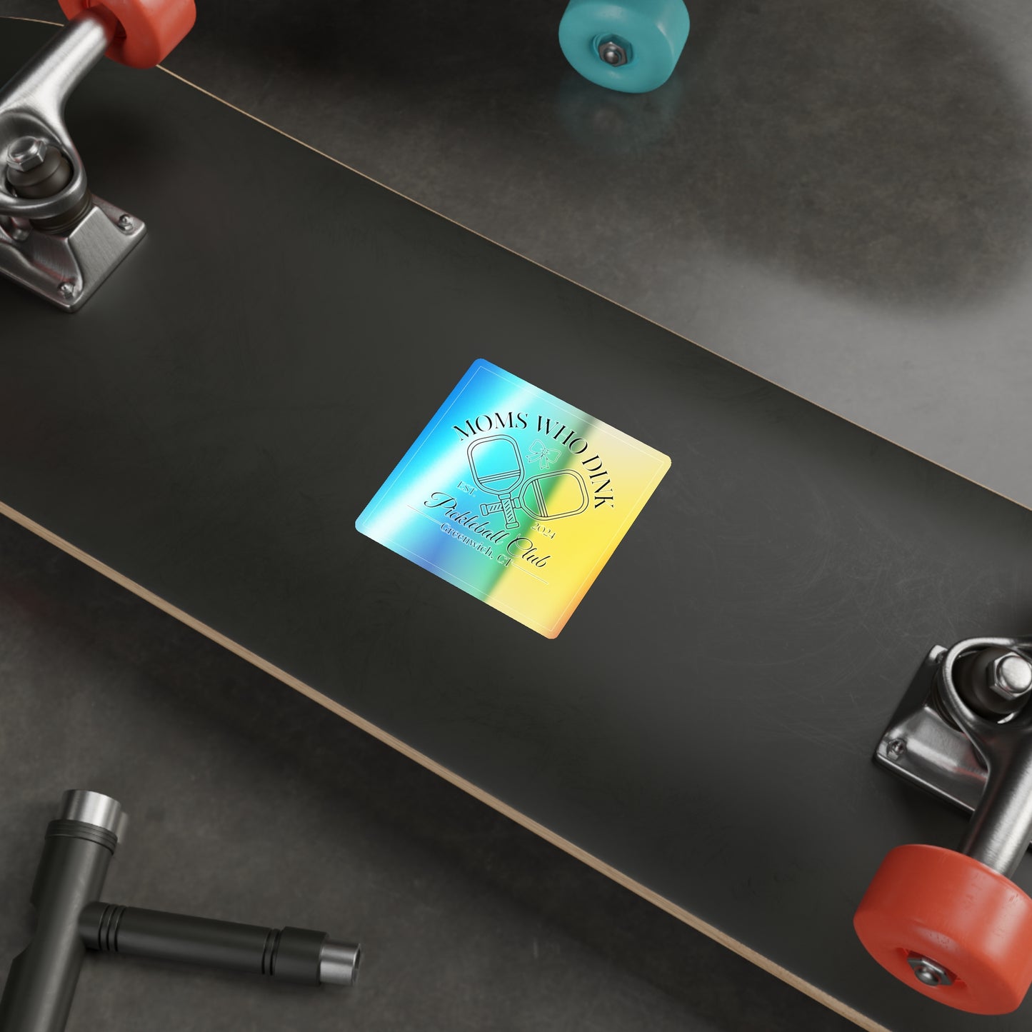 Pickleball Holographic Die-cut Stickers