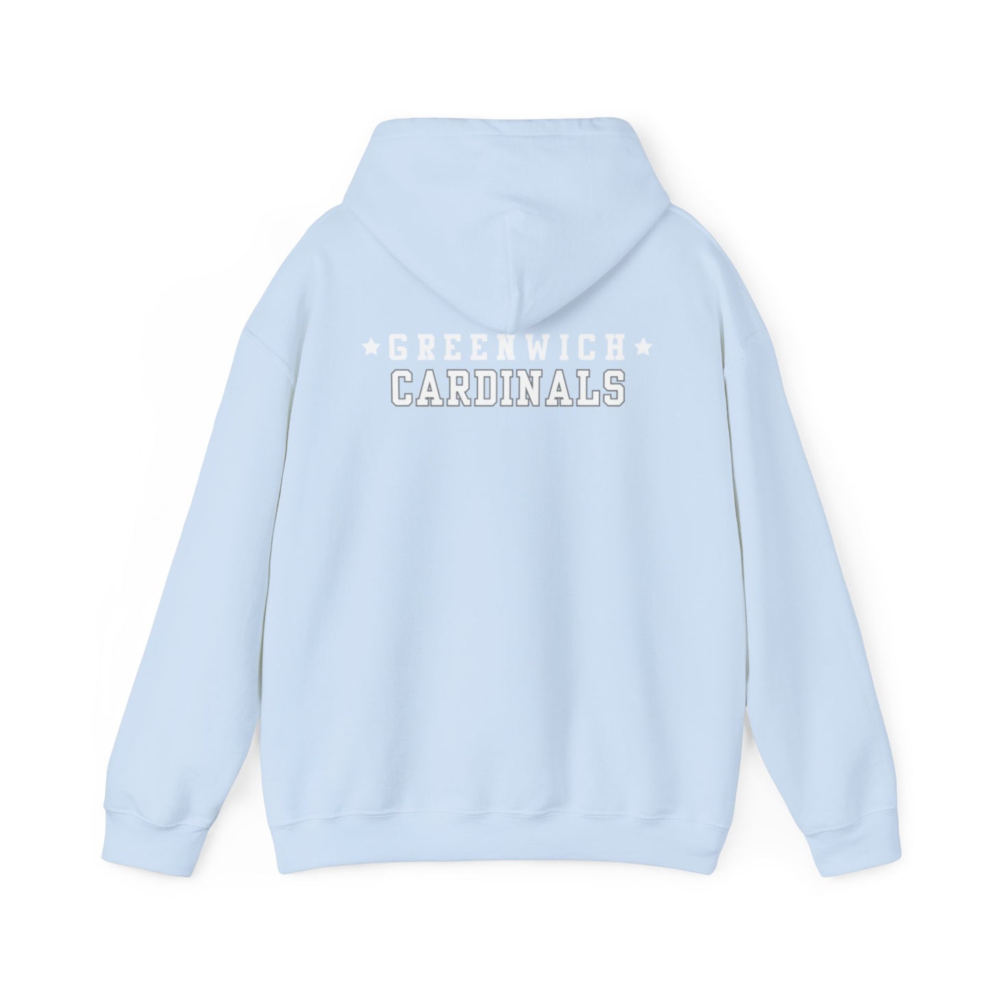 Greenwich white hoodie, Gift for Graduate, Gift for GHS Student,  Unisex Heavy Blend™ Hooded Sweatshirt
