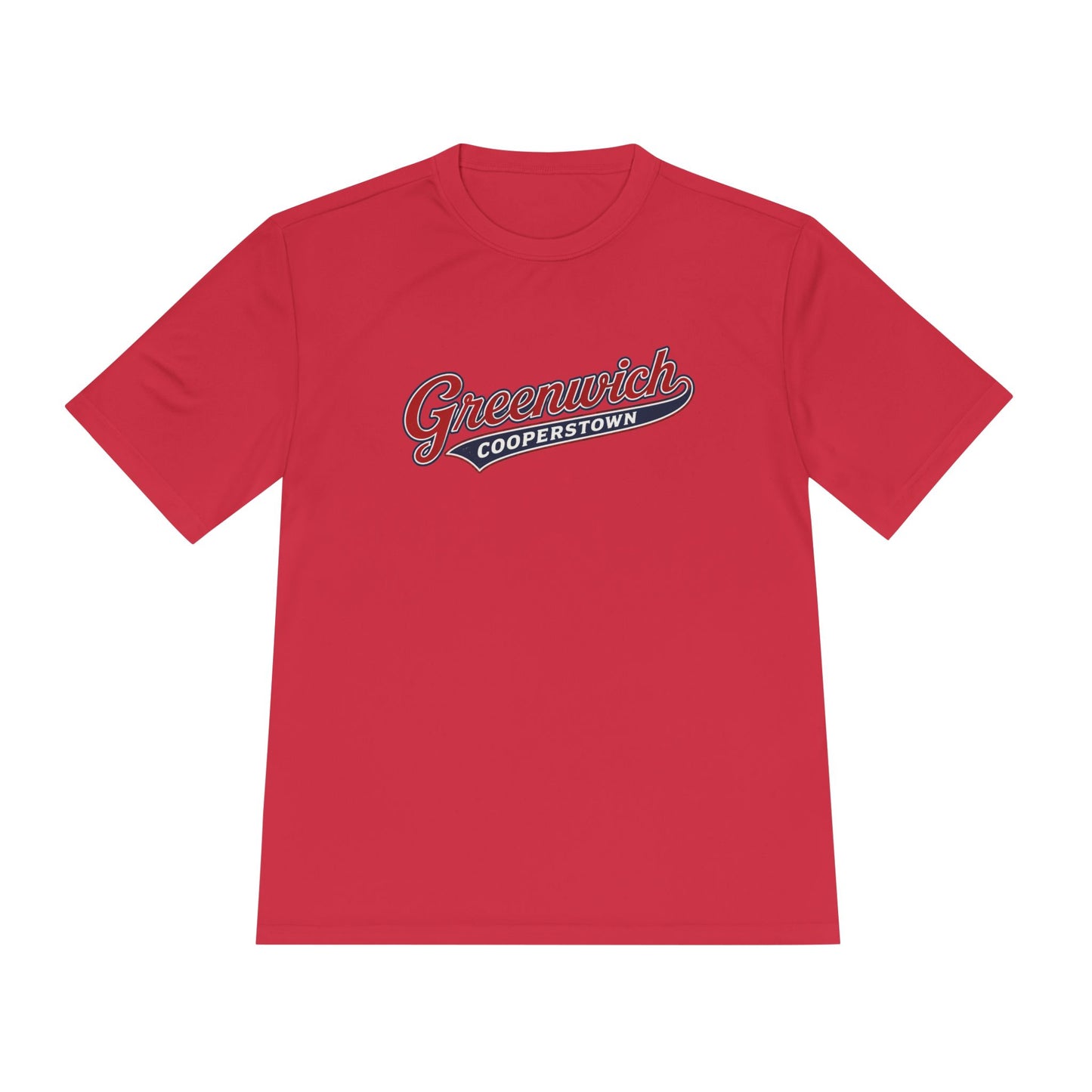 Greenwich Cooperstown Swoosh Performance ADULT SIZE Moisture-Wicking Shirt