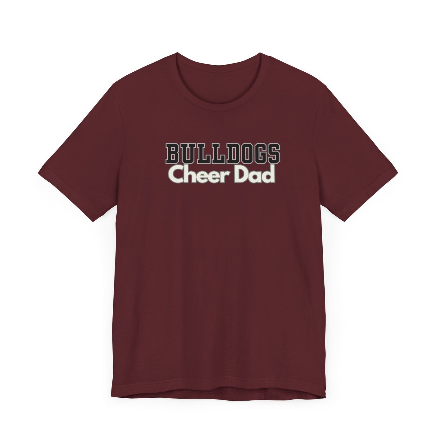 Bulldogs Cheer Unisex Jersey Short Sleeve Tee