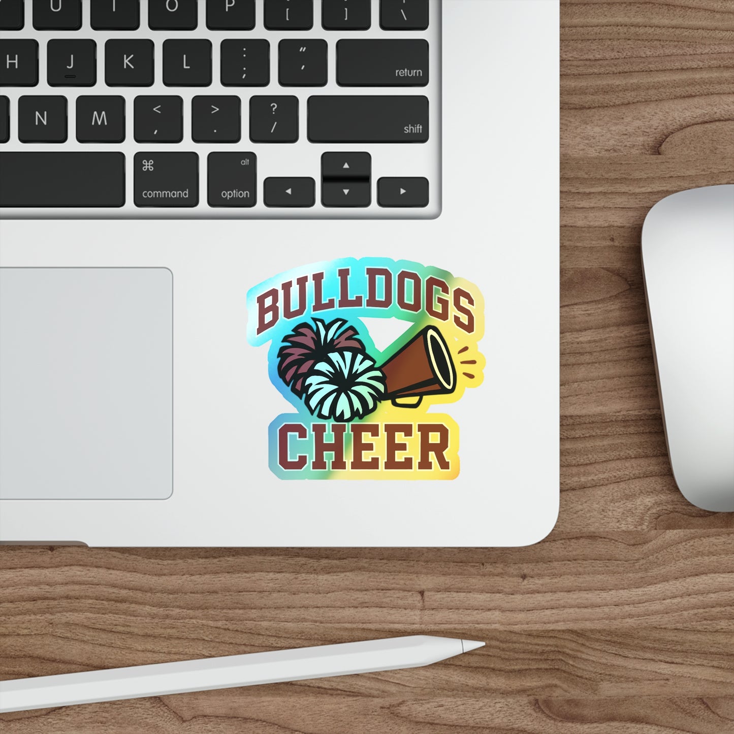 Bulldogs Holographic Die-cut Stickers