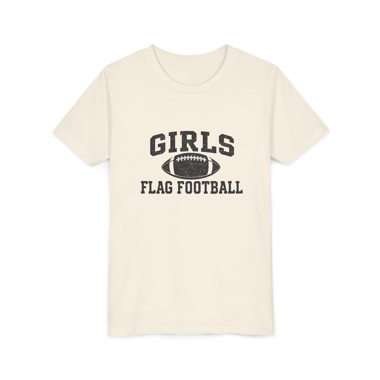 Girls Flag Football YOUTH T-Shirts Vintage Look