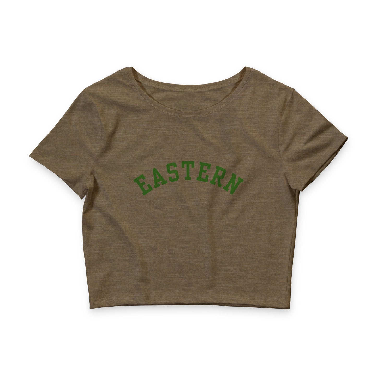 Eastern Crop Tee — Women's Casual College-Style Graphic Top