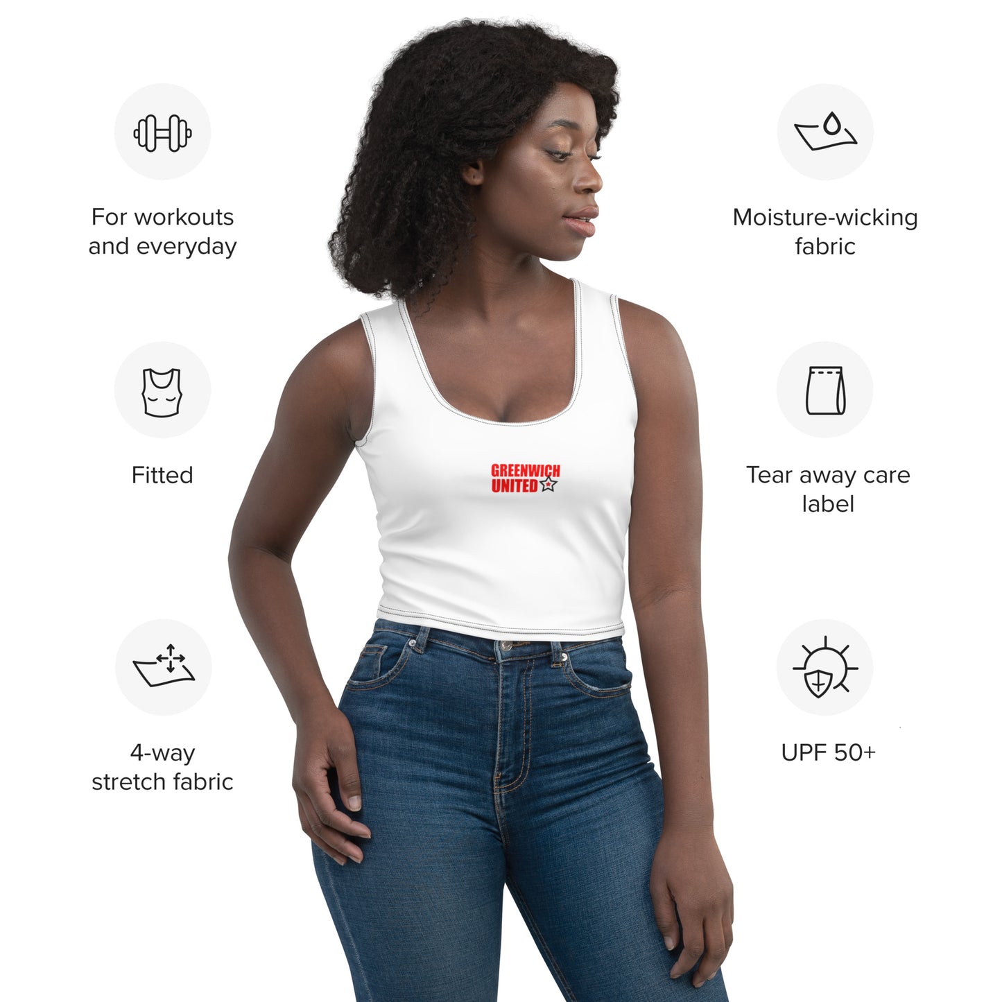 Greenwich United Crop Top