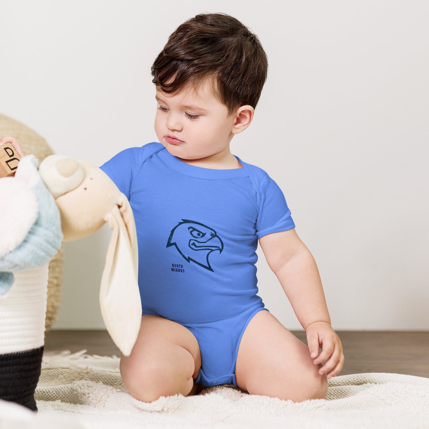 North Mianus Hawks Baby short sleeve one piece