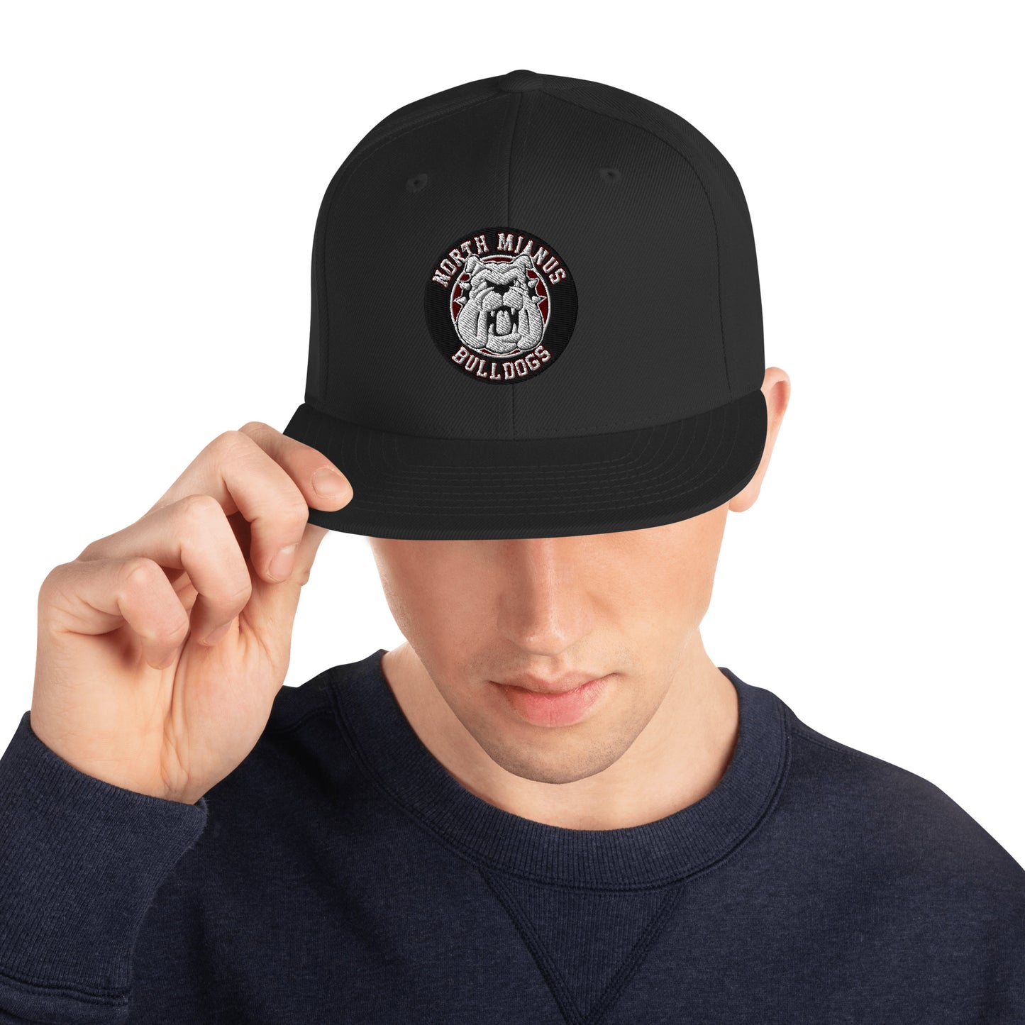 North Mianus Bulldogs Customized Snapback Hat