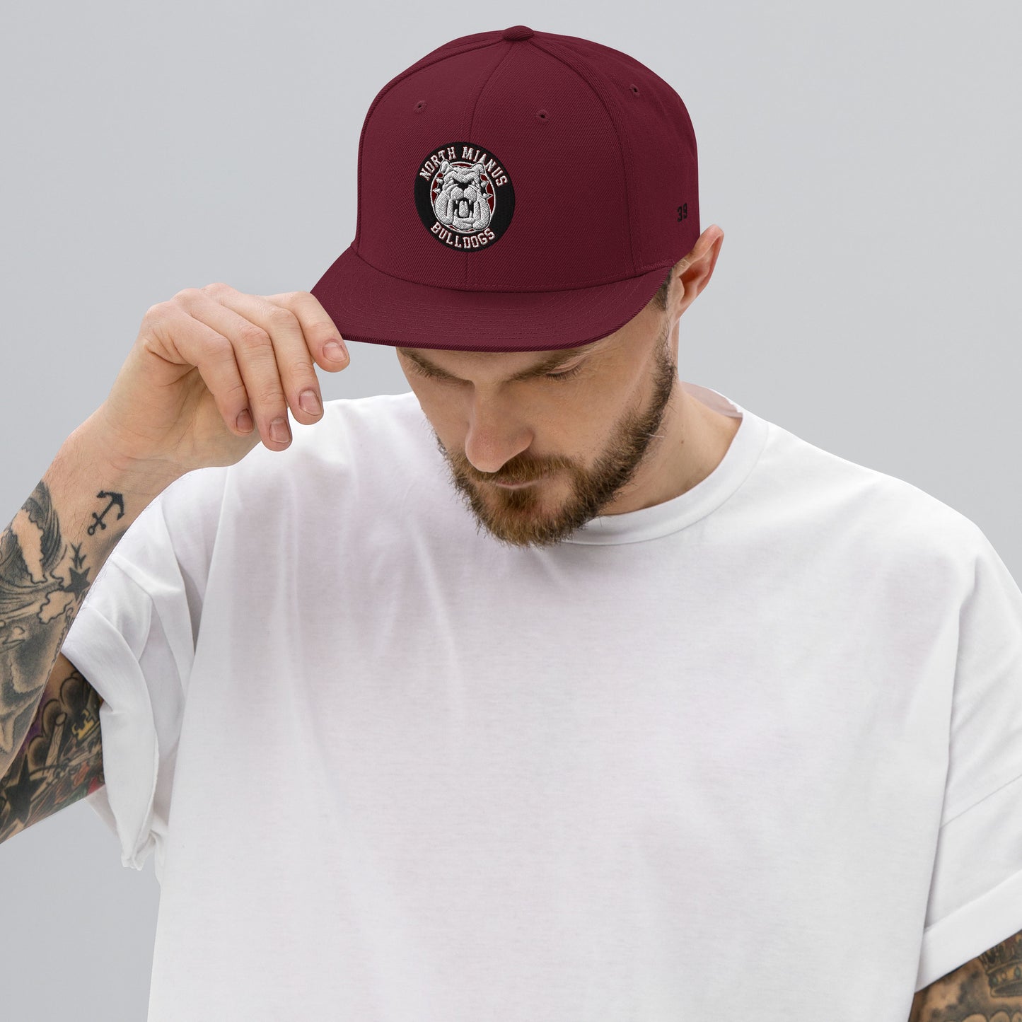 North Mianus Bulldogs Customized Snapback Hat