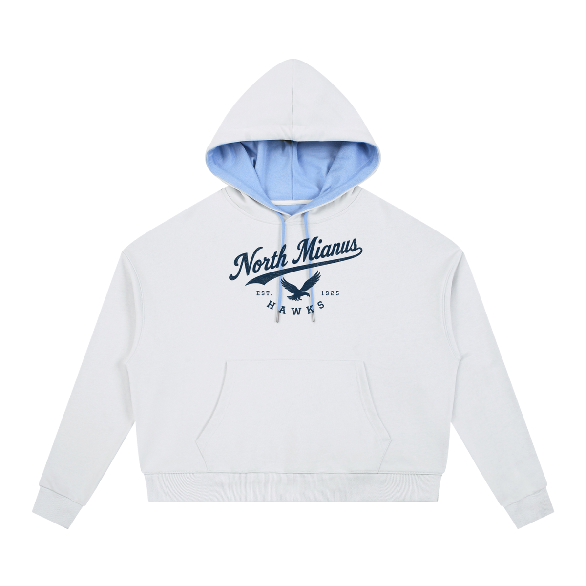 North Mianus Hawks Adult Contrast Drawstring Hoodie