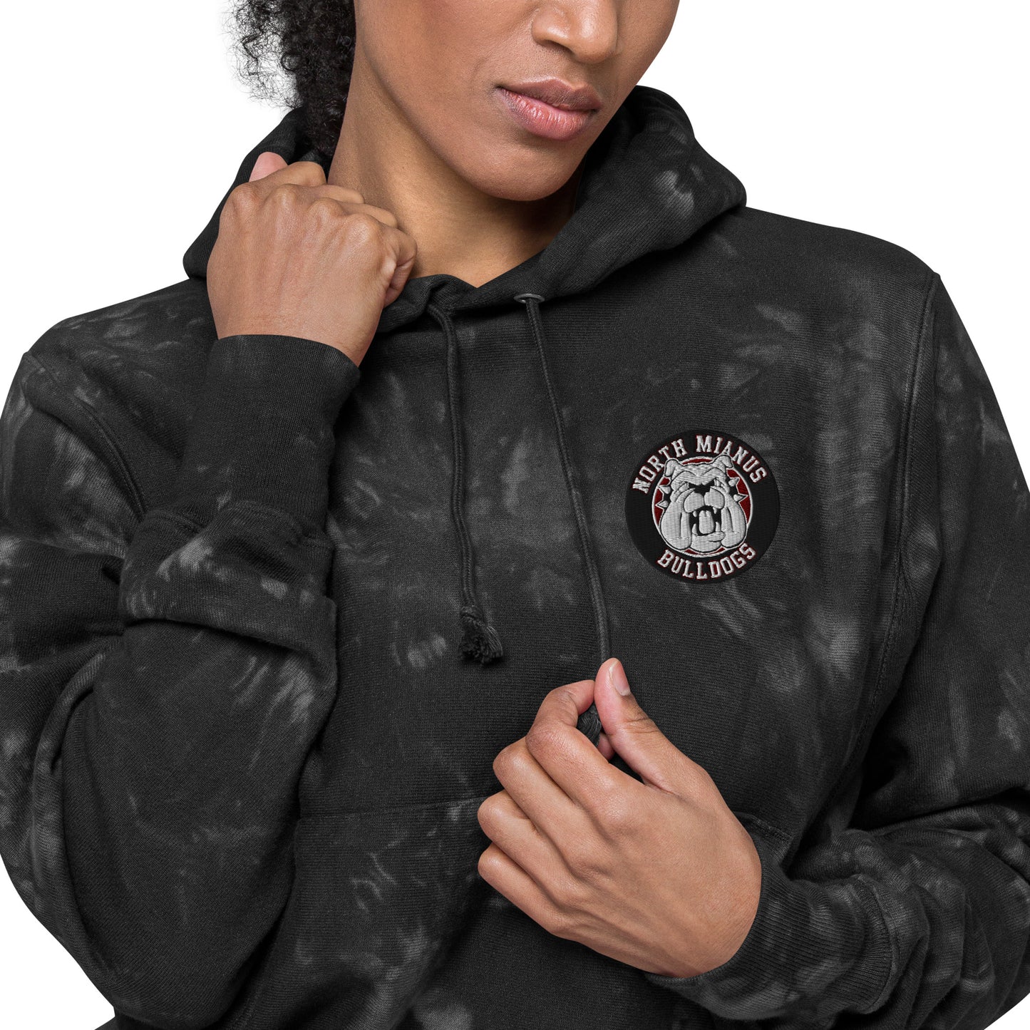 Bulldogs Unisex Champion tie-dye hoodie