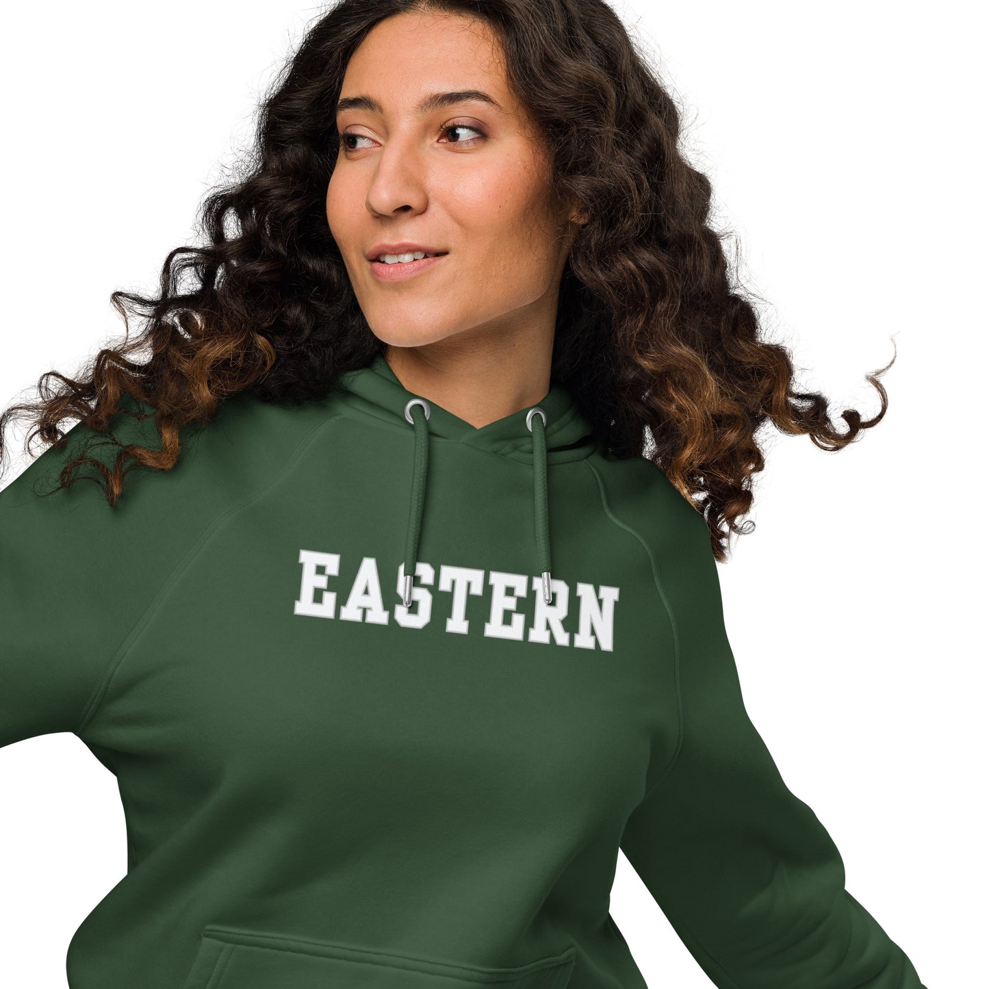 Easter Middle School Hunter Green Unisex eco raglan hoodie