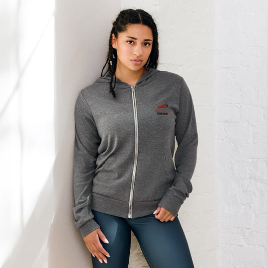 Greenwich United Unisex zip hoodie