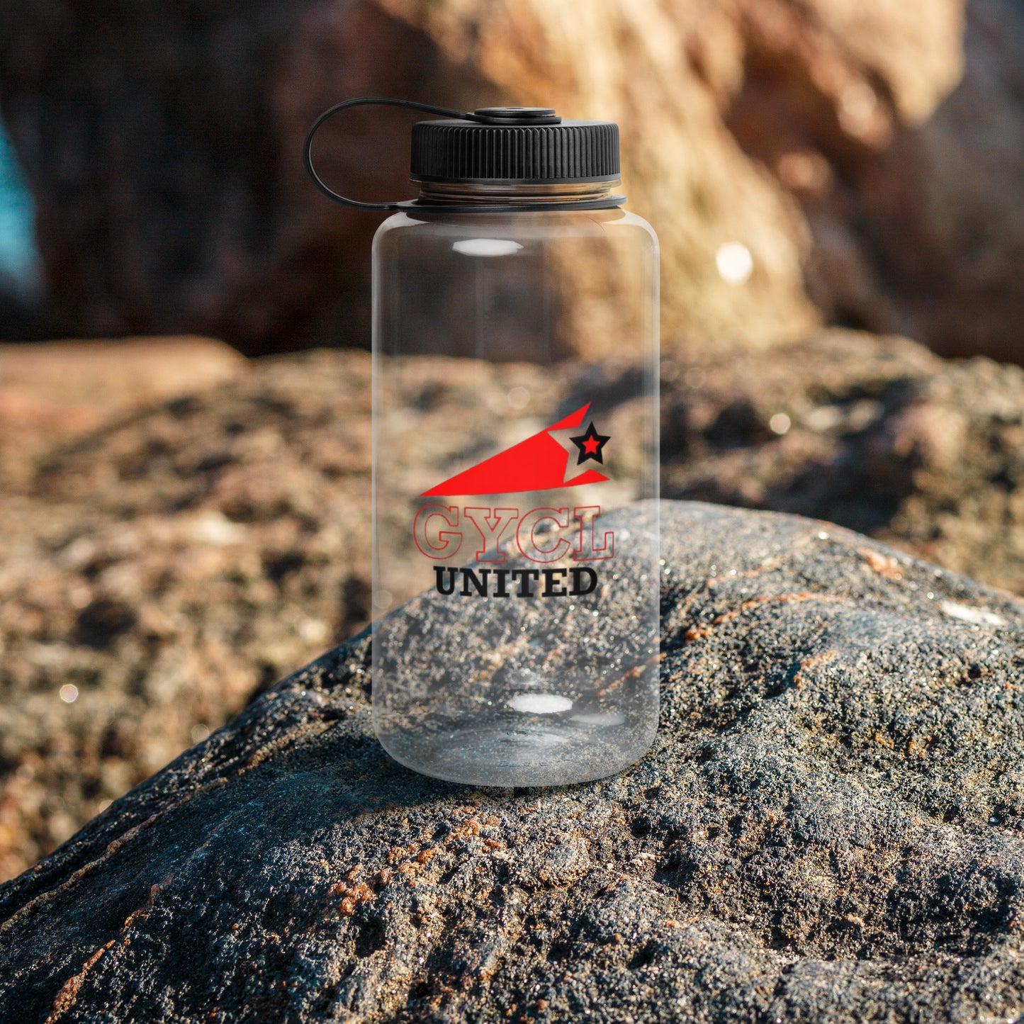 Greenwich United Wide mouth plastic water bottle