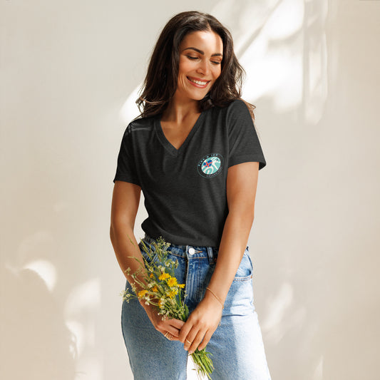 Iceland Fire&Ice Women’s relaxed v-neck t-shirt