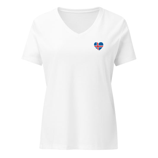 Iceland Women’s relaxed v-neck t-shirt