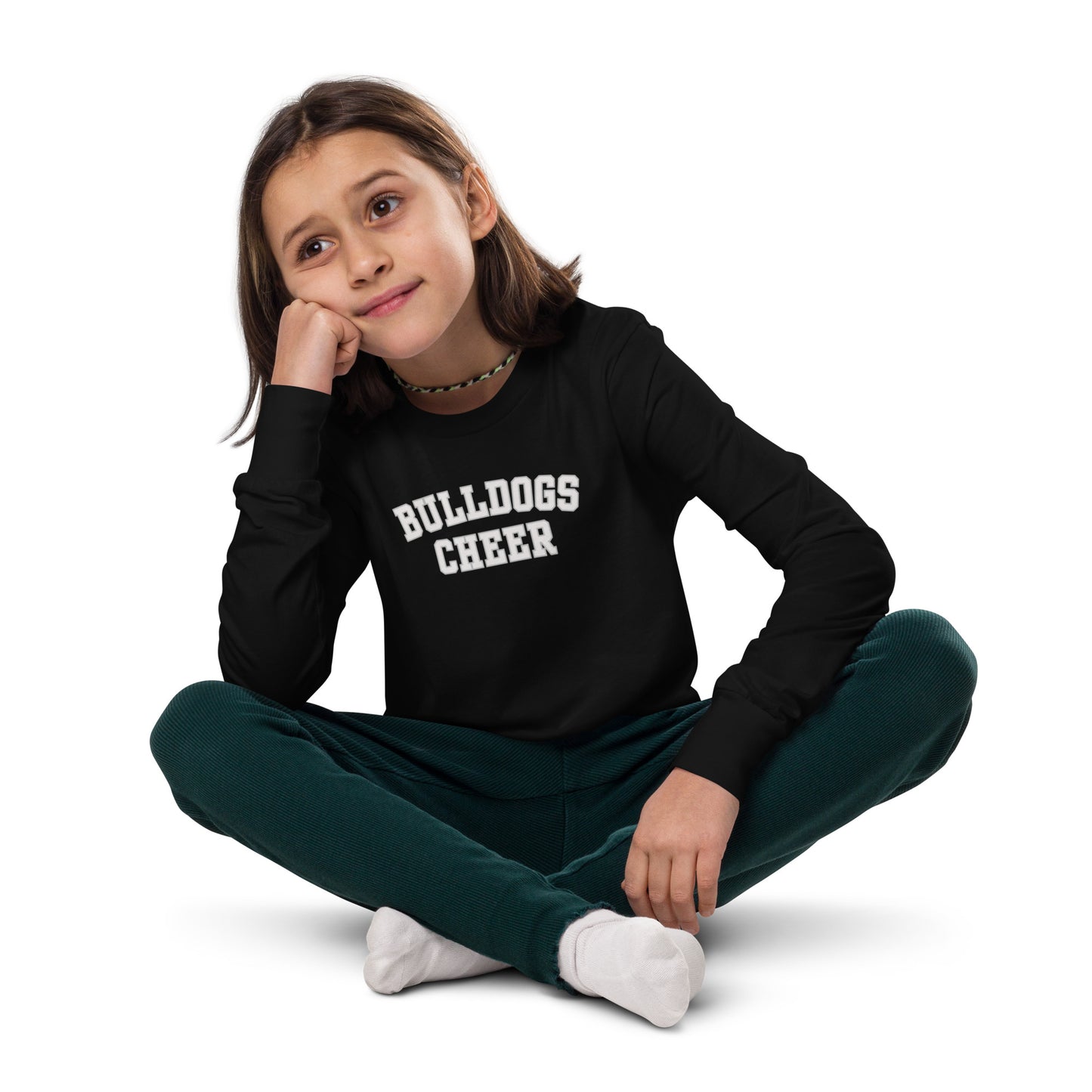 Bulldogs Cheer Youth long sleeve tee