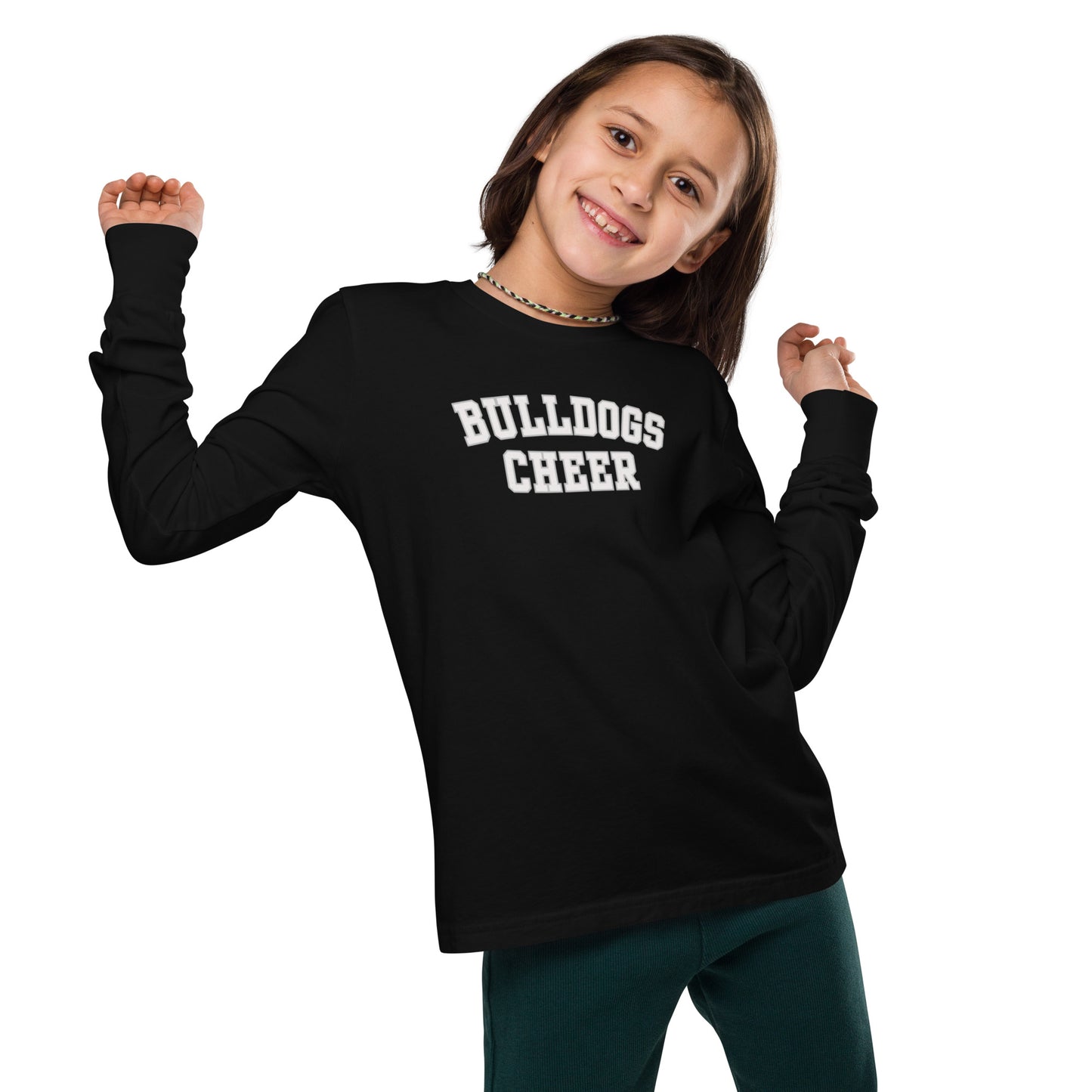 Bulldogs Cheer Youth long sleeve tee