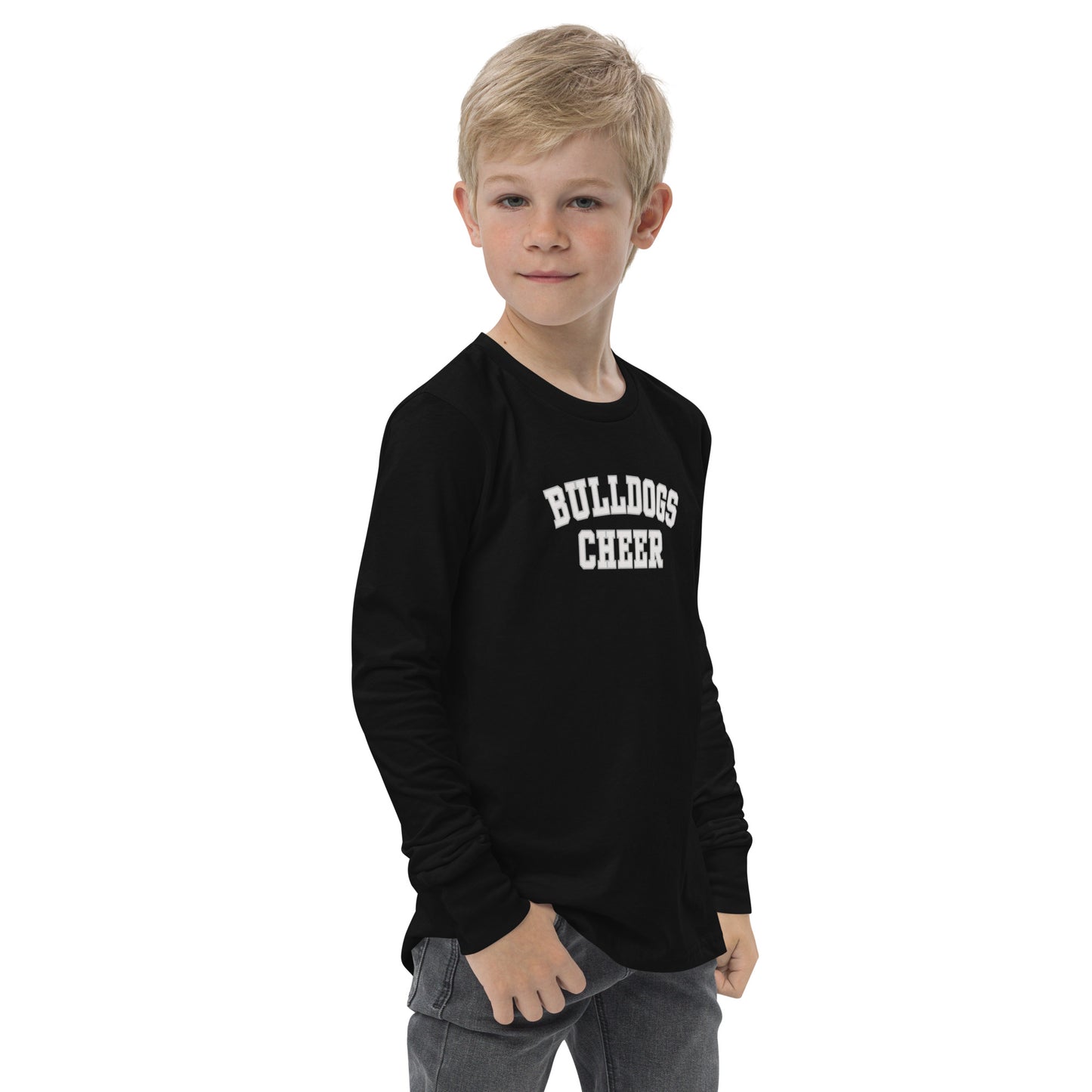Bulldogs Cheer Youth long sleeve tee